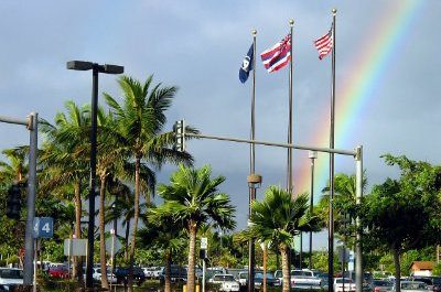 US flag Hawaiian