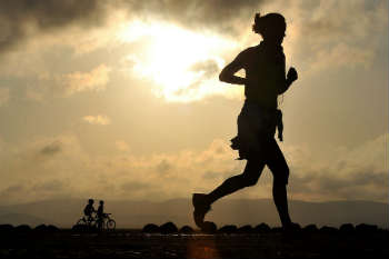 Running woman